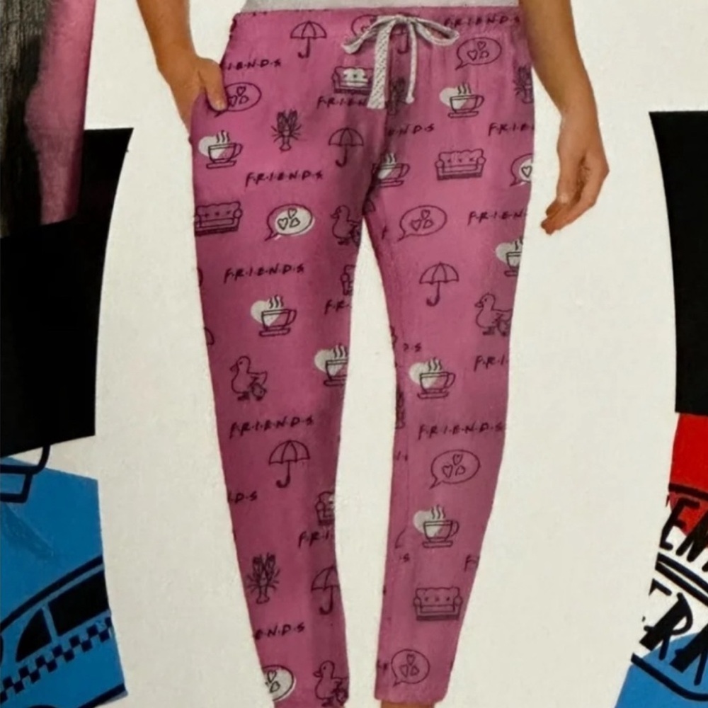 New Women’s Small (4/6) Friends TV Show Pajama Pants